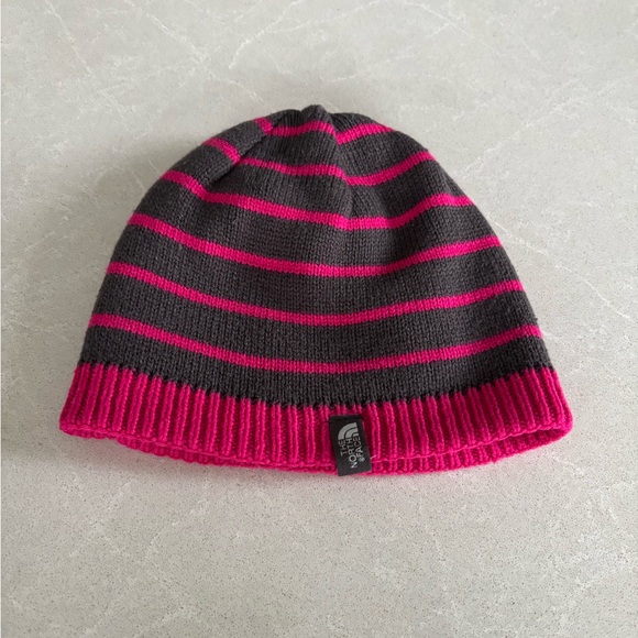 The North Face Kids Fuchsia Knit Beanie - Picture 2 of 6